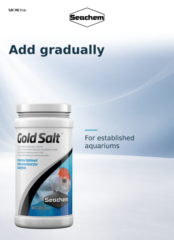 Seachem Gold Salt Goldfish Aquarium Salt 300 g