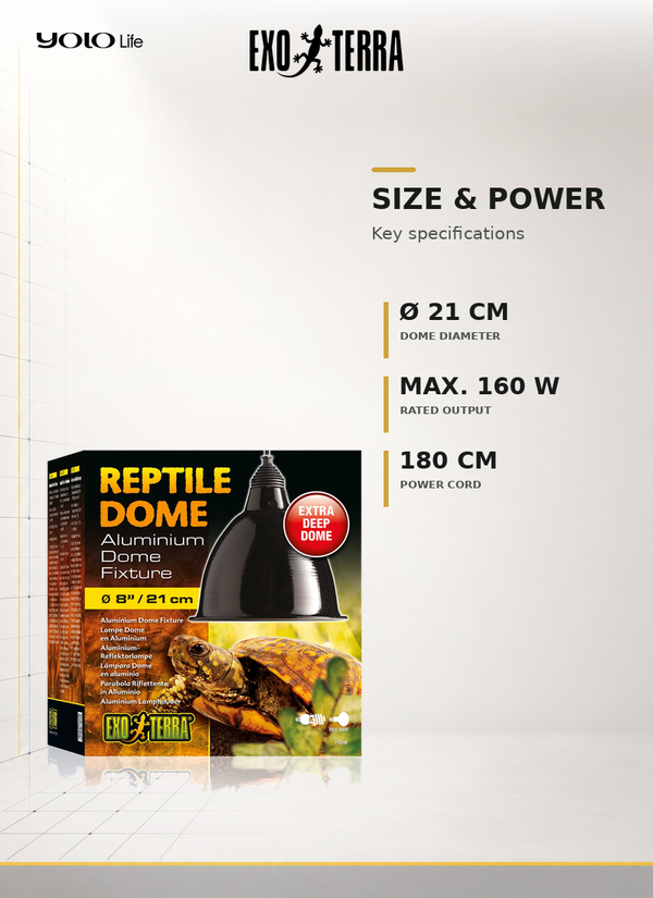 Exo Terra Reptile Dome Large 210 mm PT2349