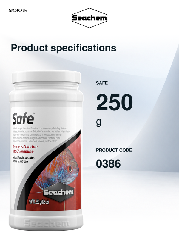 Seachem Safe Dry Aquarium Water Conditioner 250 g