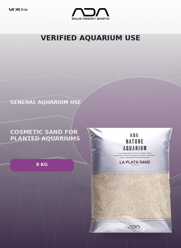ADA La Plata Sand 8 kg – Natural White Aquarium Sand