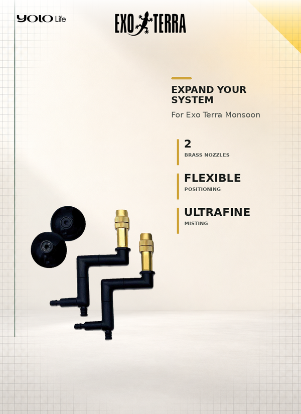 Exo Terra Monsoon Brass Nozzles PT2506 – Pack of 2