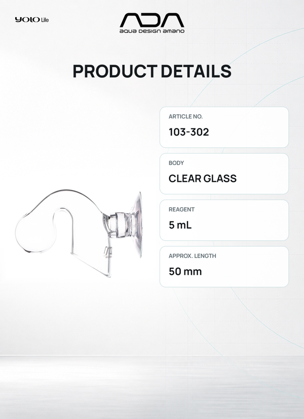 ADA Drop Checker, CO2 Monitor, Glass Tester, for Testing, Care, Growth