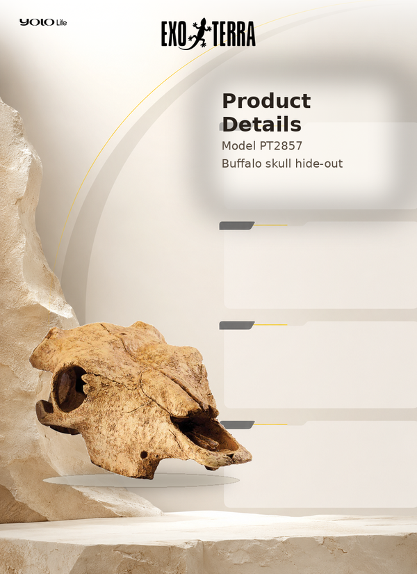 Exo Terra Buffalo Skull Reptile Hide PT2857
