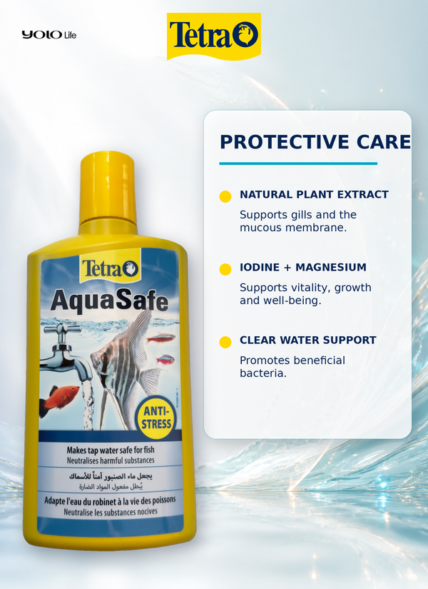 Tetra AquaSafe Water Conditioner 500 mL (approx. 16.91 fl oz)