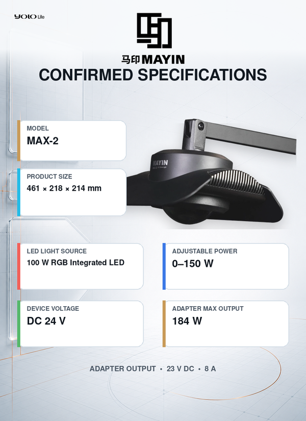 Mayin Aquarium LED, Full Spectrum Tank Lamp, Fish Light for Plants