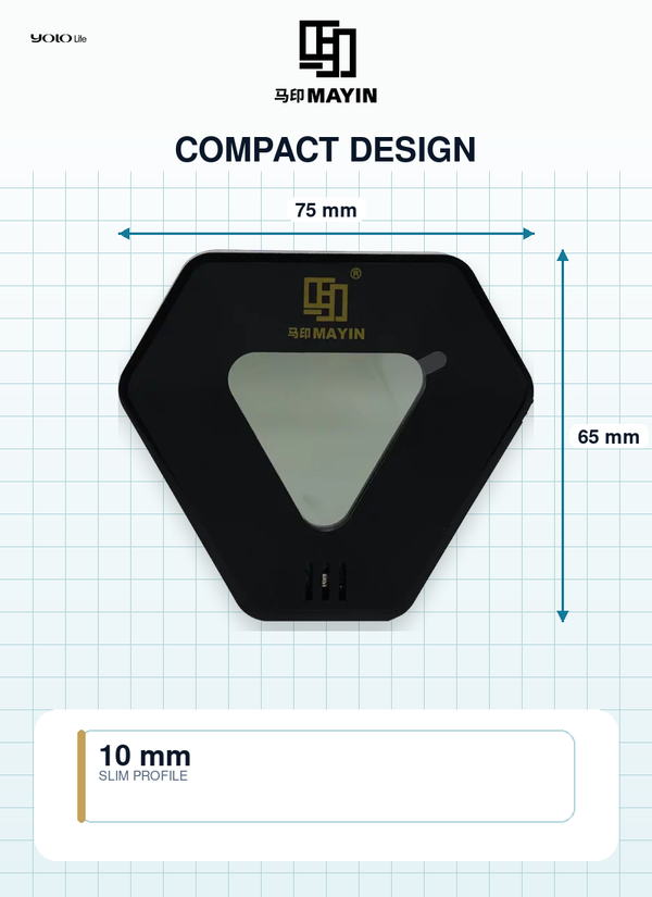 Mayin Aquarium Thermometer, High-Precision LED Digital Water Temperature Tester / Mayin Fish Tank Thermo-Hygrometer