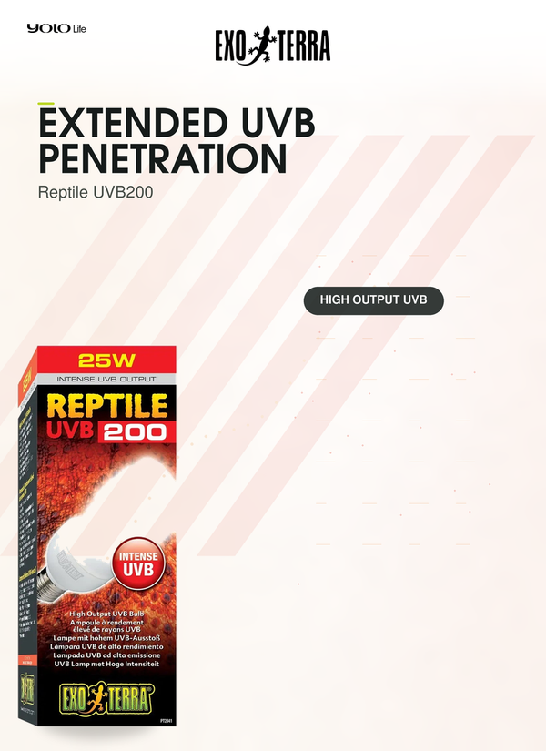 Exo Terra Reptile UVB200 High Output 25 W Bulb