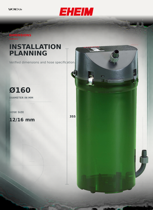 EHEIM classic 250 External Aquarium Filter