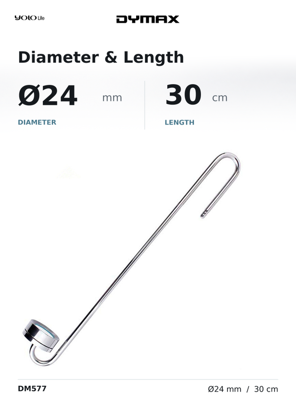 Dymax Stainless Steel CO2 Diffuser 300 mm, 24 mm Diameter