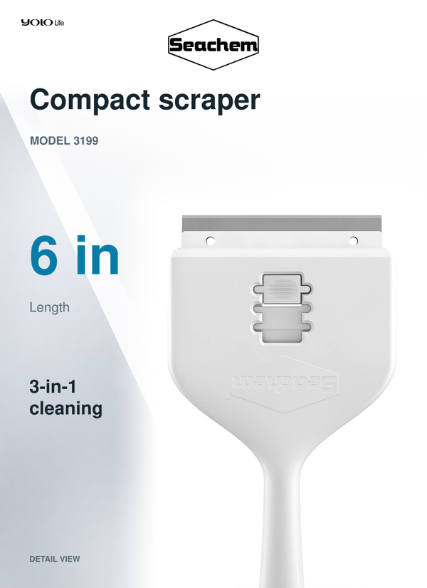 Seachem 3-in-1 Aquarium Algae Scraper 150 mm