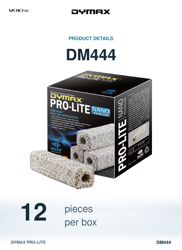 Dymax Pro-Lite Biological Filter Media, 12 Pieces