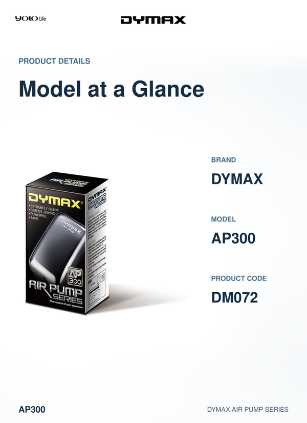 Dymax AP300 Aquarium Air Pump