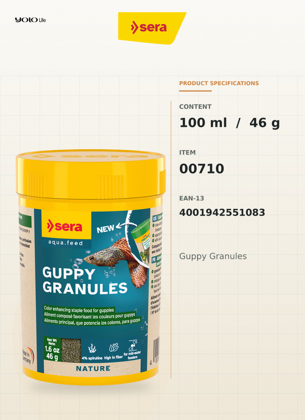 Sera Guppy Granules 100 ml (46 g)
