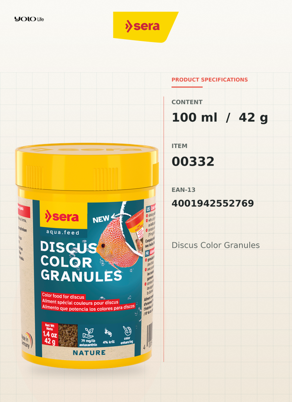 Sera Discus Color Granules 100 ml (42 g)