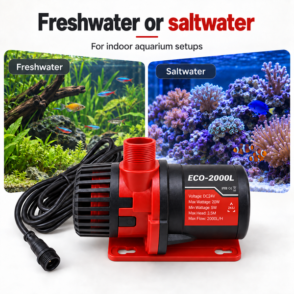 ZKSJ ECO-2000L Variable Speed DC Aquarium Pump
