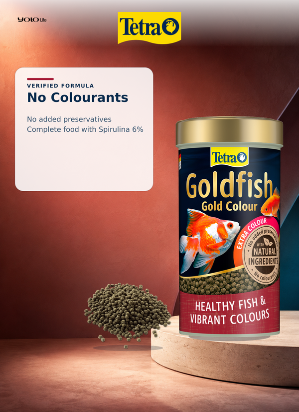 Tetra Goldfish Gold Colour Granules Fish Food 250 mL (75 g)