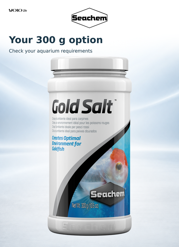 Seachem Gold Salt Goldfish Aquarium Salt 300 g