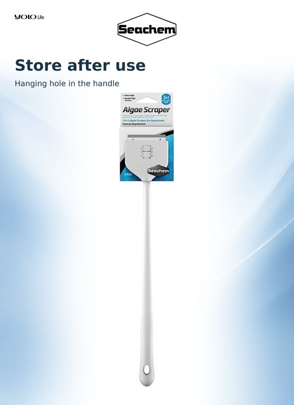 Seachem 3-in-1 Aquarium Algae Scraper 460 mm