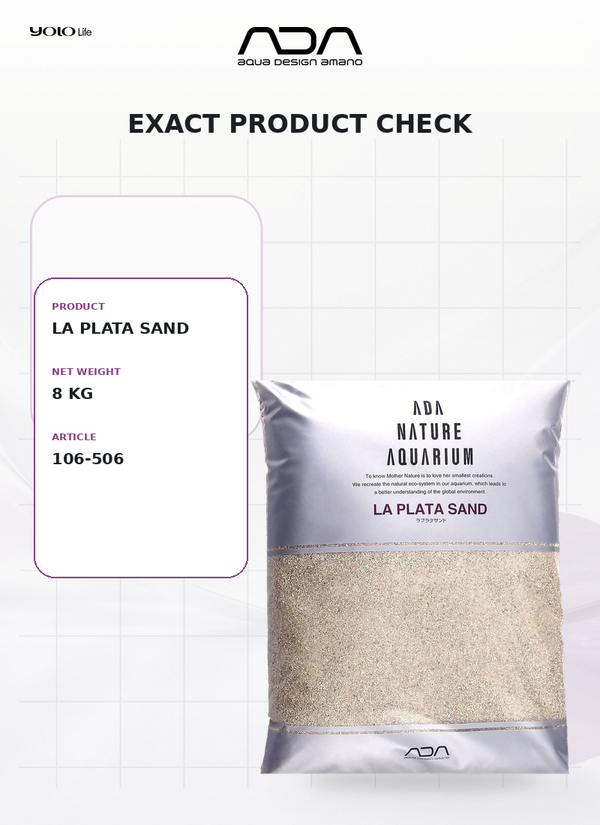 ADA La Plata Sand 8 kg – Natural White Aquarium Sand