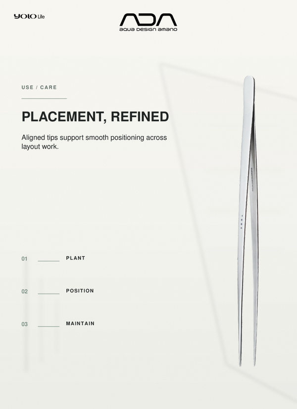 ADA DOOA Aqua Pincette Medium 255 mm – Aquarium Planting Tweezers