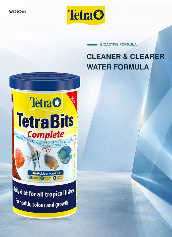 Tetra Tetrabits 1L Nutrient-Rich Seafood Flavor Fish Food Pellets