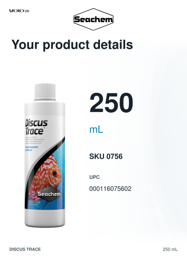 Seachem Discus Trace Mineral Supplement 250 ml