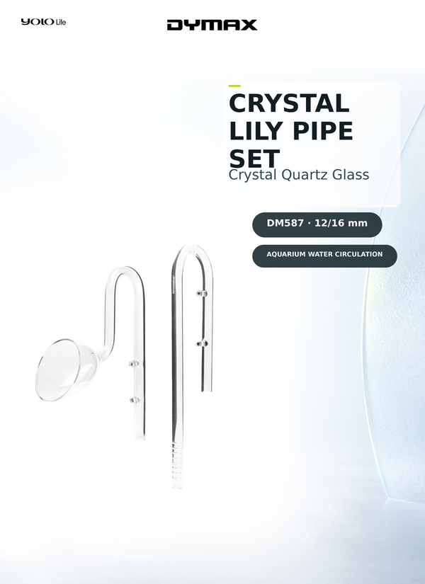 Dymax Crystal Lily Pipe Set 12/16 mm