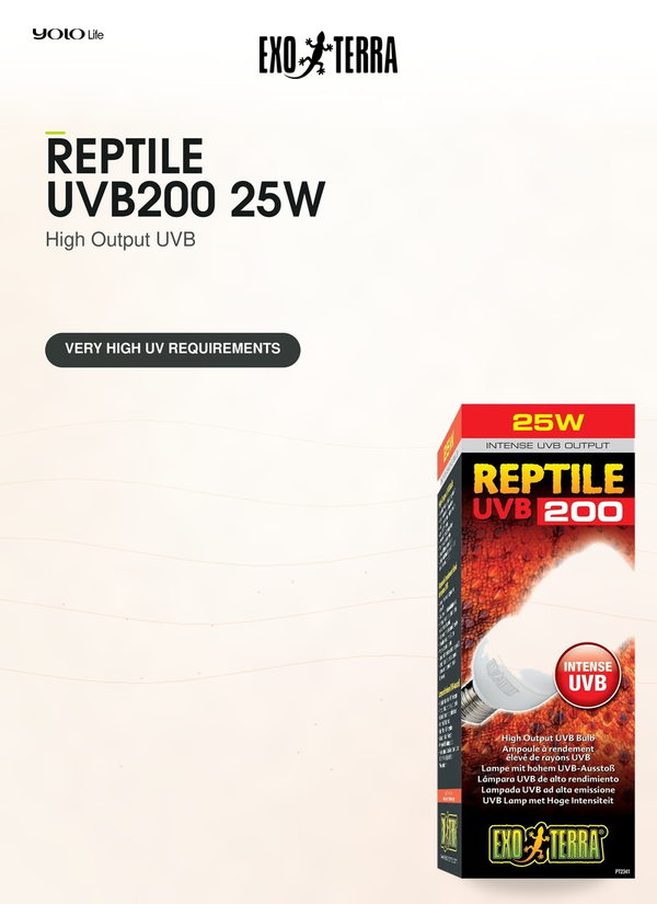 Exo Terra Reptile UVB200 High Output 25 W Bulb