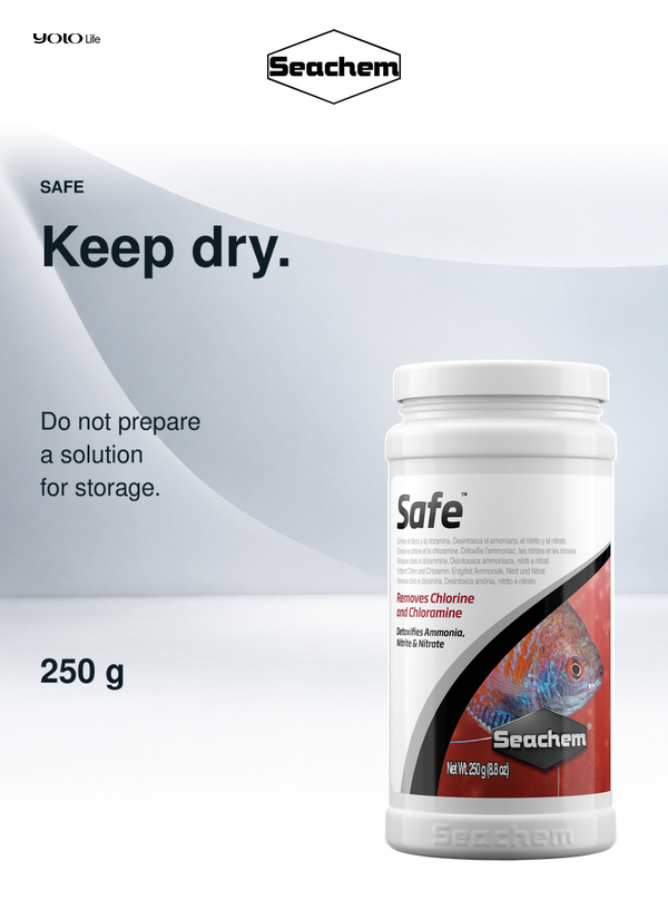 Seachem Safe Dry Aquarium Water Conditioner 250 g