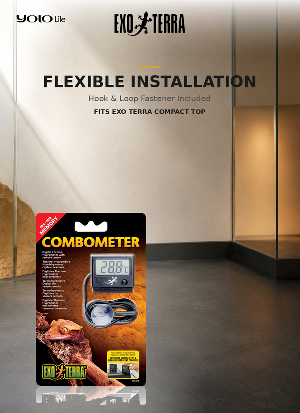Exo Terra Combometer Digital Thermo-Hygrometer PT2470