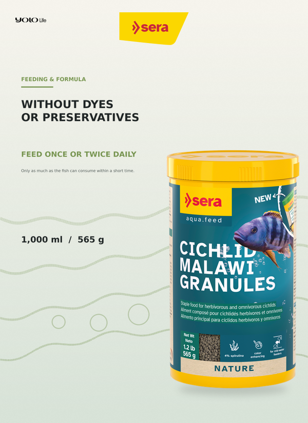 Sera Cichlid Malawi Granules 1000 ml (565 g)