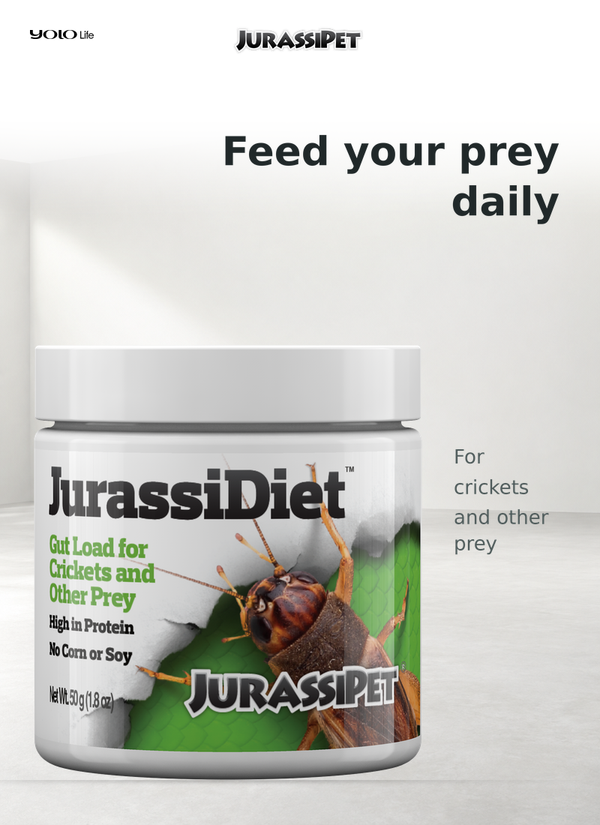 JurassiDiet GutLoad 50 g – Food for Crickets & Feeder Insects