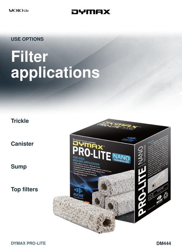 Dymax Pro-Lite Biological Filter Media, 12 Pieces