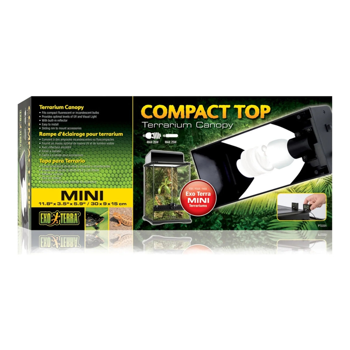 Exo Terra Compact Top Mini 300 mm Terrarium Canopy