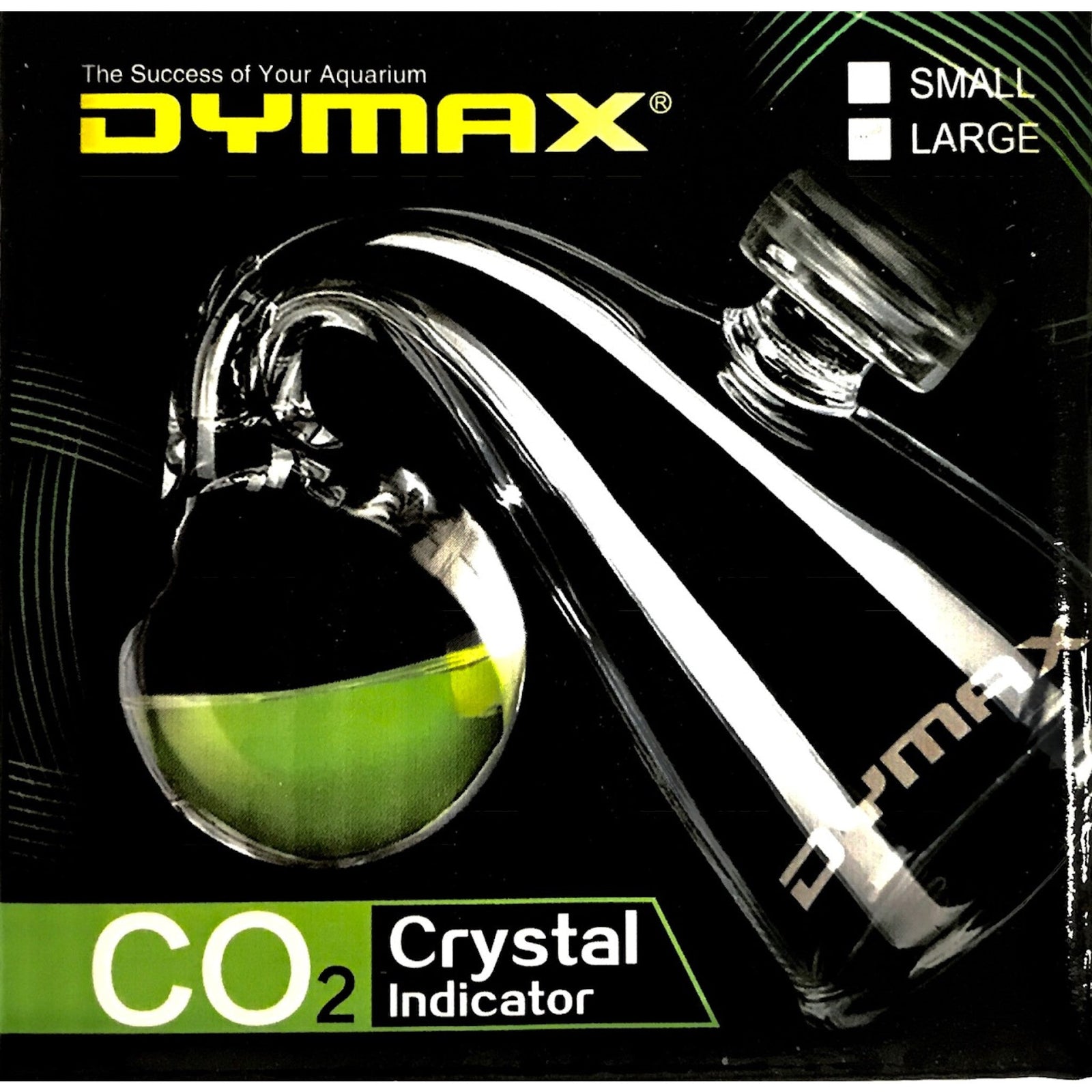 Dymax Crystal CO2 Indicator (Large), CO2 Gauge, for Plants, Fish, Tank