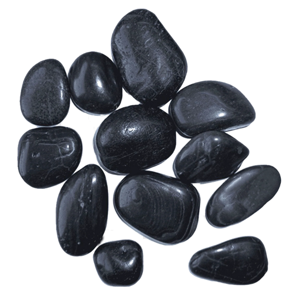 Dymax Black Yuhua Aquarium Stones 30–50 mm, 4 kg