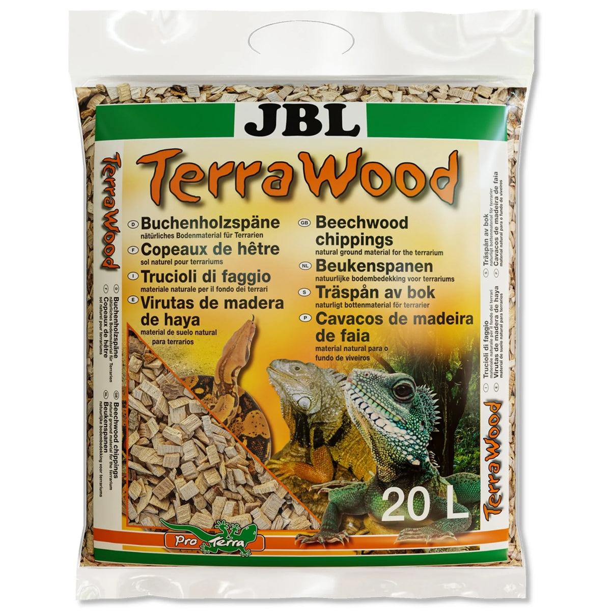 JBL TerraWood Beechwood Terrarium Substrate 20 L