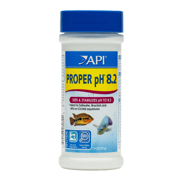 API Proper pH 8.2 Powder, 7.1 oz, Water Stabilizer for Aquarium Fish