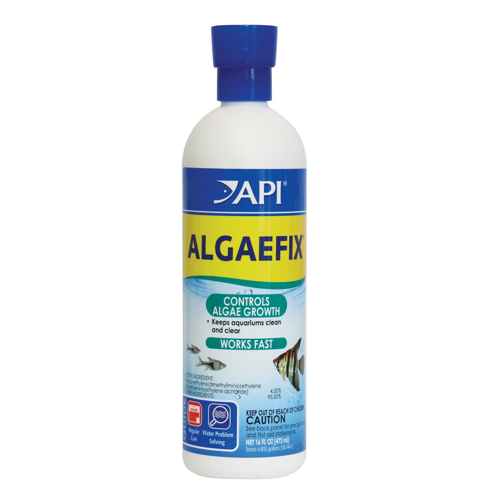 API Algaefix 16 oz, Algae Control, Algaecide, for Fish, Plants, Tanks