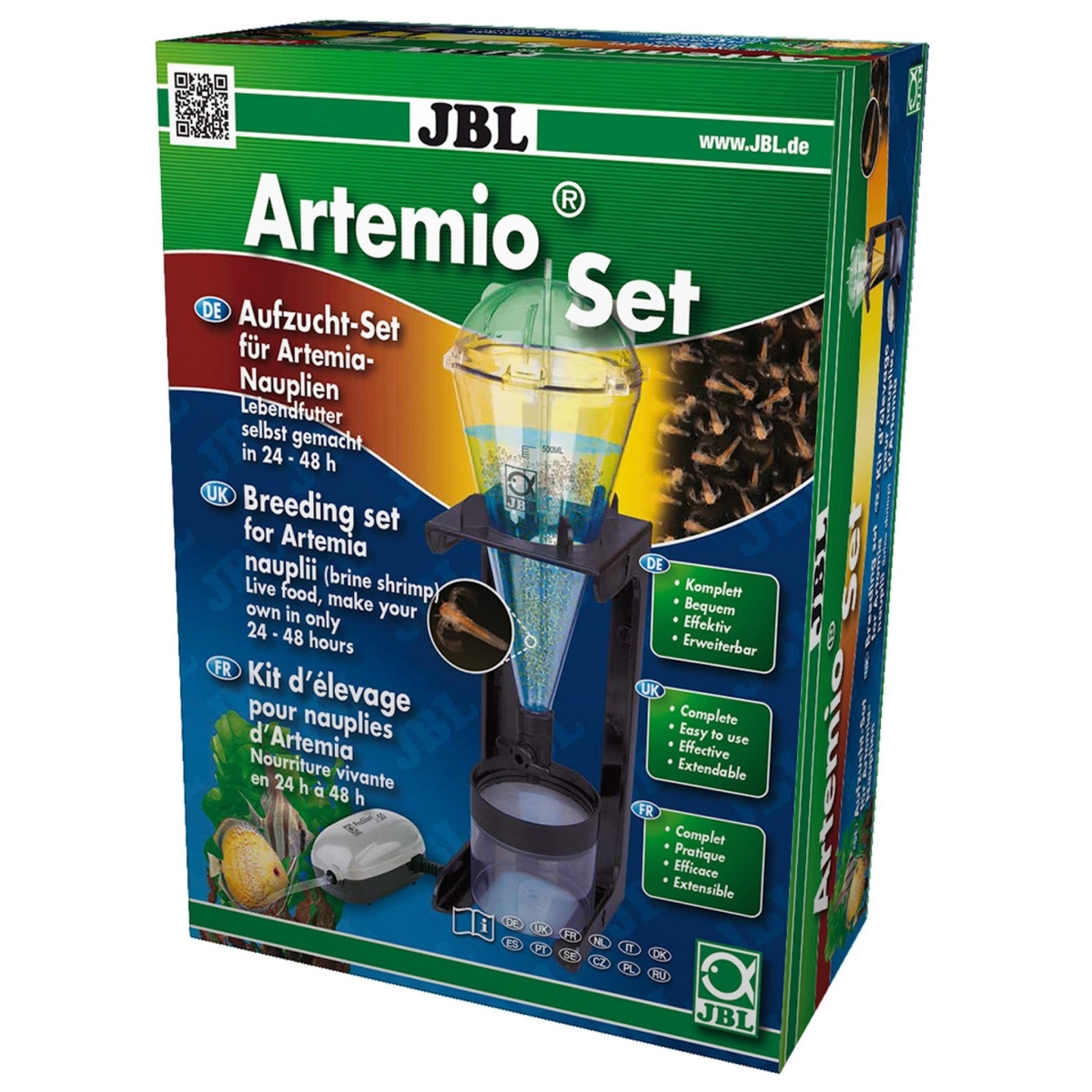 JBL Artemio Set (Complete), 24-48h Hatchery Kit, for Fish, Fry, Food