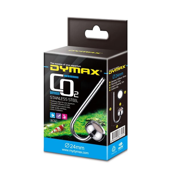Dymax Stainless Steel CO2 Diffuser 80 mm, 24 mm Diameter