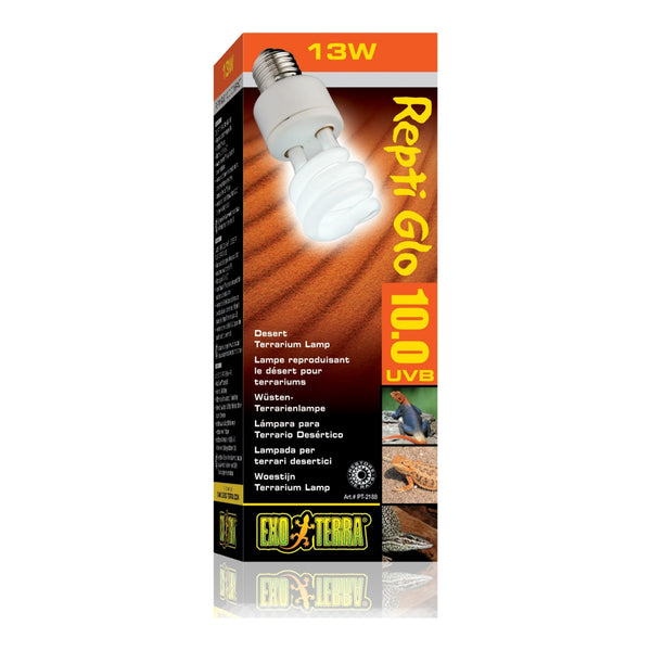 Exo Terra Reptile UVB 150 Desert 13W, Bulb, Lamp, for Reptiles, Tanks, Pets