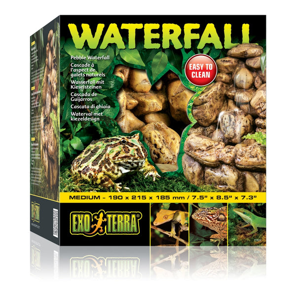 Exo Terra Pebble Waterfalls Medium, Terrarium Waterfall, for Reptiles