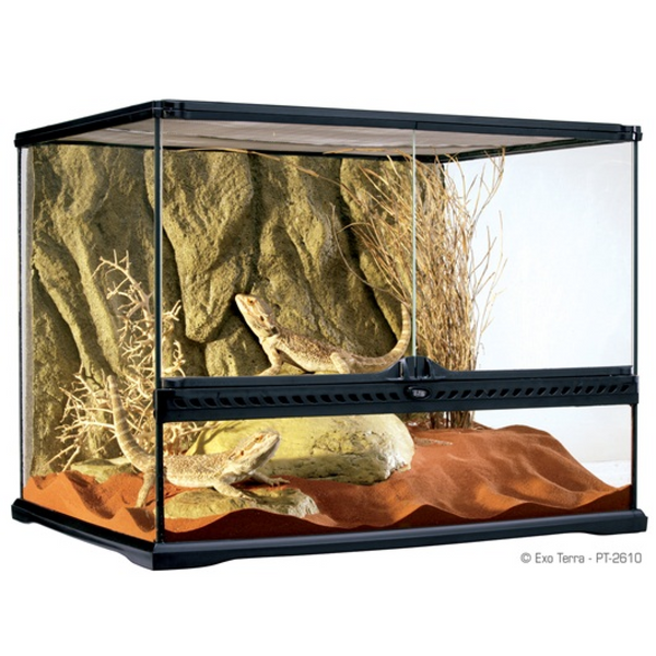 Exo Terra Natural Terrarium Medium/Wide 60x45x45cm, for Reptiles, Pets