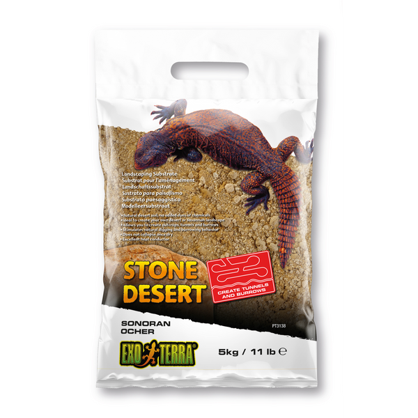 Exo Terra Stone Desert Sonoran Ocher 11 lb (5 kg), Soil, Substrate