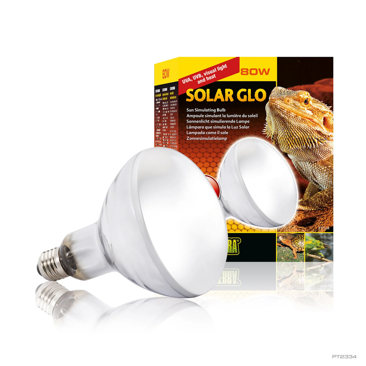 Exo Terra Solar Glo 80 W UVA/UVB Reptile Bulb – PT2334