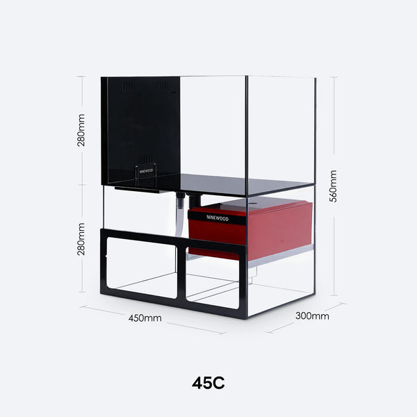 NINEWOOD 45C Aquarium - 450 × 300 × 560 mm