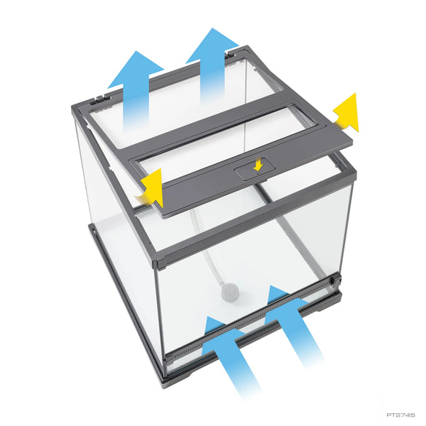 Exo Terra Dart Frog Terrarium – 450 × 450 × 450 mm