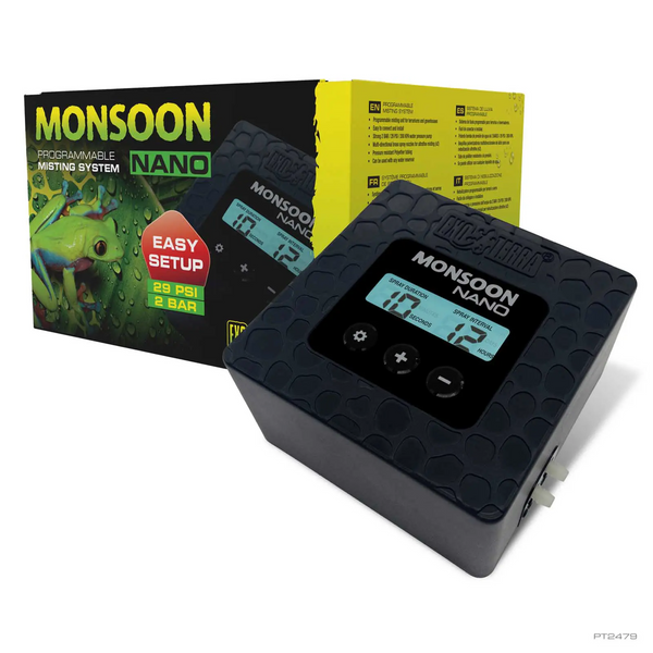 Exo Terra Monsoon Nano, 2 BAR Misting System, Misting Unit, for Plants