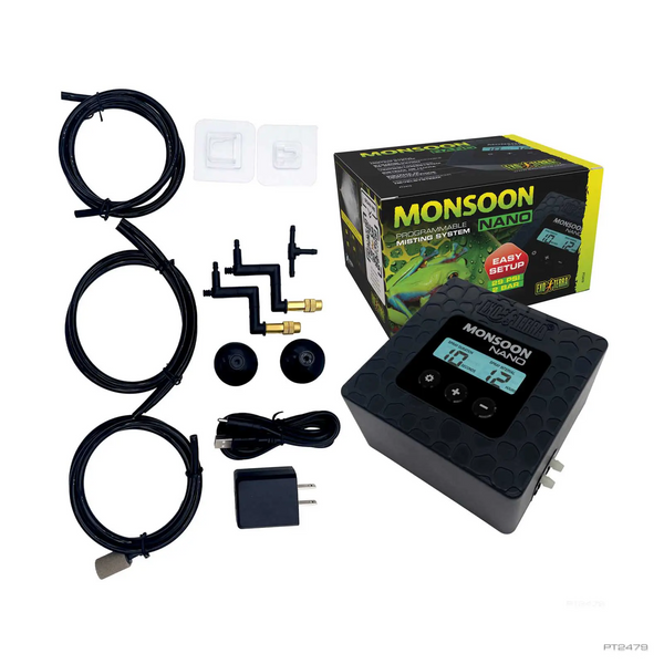 Exo Terra Monsoon Nano, 2 BAR Misting System, Misting Unit, for Plants